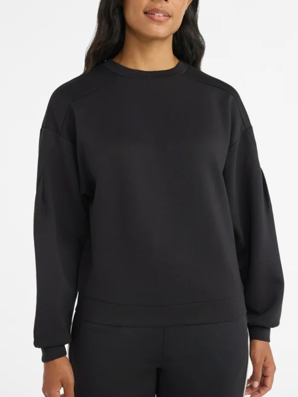 Avia Black Crewneck Sweatshirt - Classic Comfort